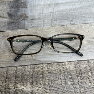 Essential Eyewear Eyeglass Frames Only Green Tortoise EN6662 140 & Case